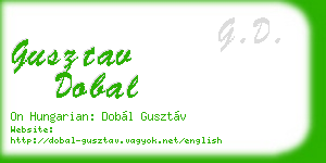 gusztav dobal business card